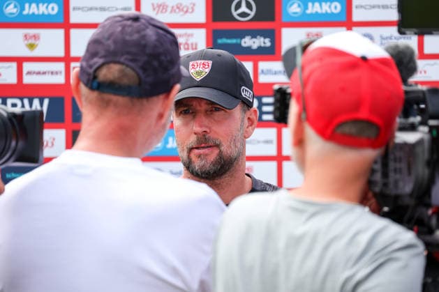 August 7, 2026, Germany, Grassau, Bundesliga, 2026–2027 Season, VfB Stuttgart Training Camp, Interview with VfB Coach Sebastian Hoeneß