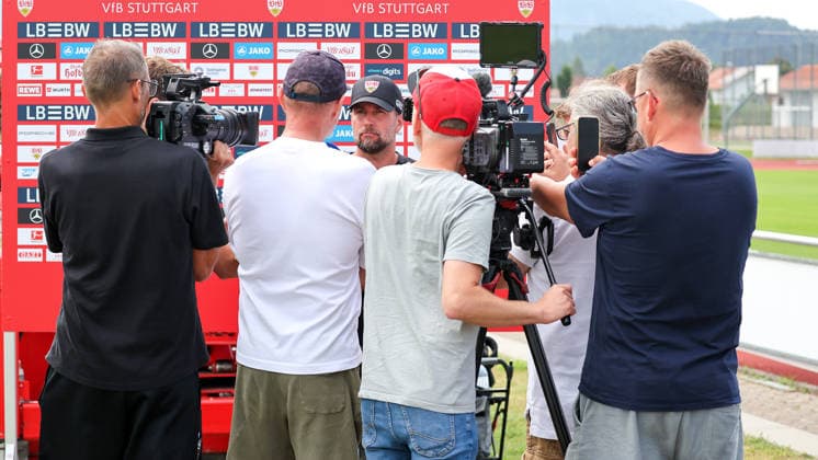 August 7, 2026, Germany, Grassau, Bundesliga, 2026–2027 Season, VfB Stuttgart Training Camp, Interview with VfB Coach Sebastian Hoeneß