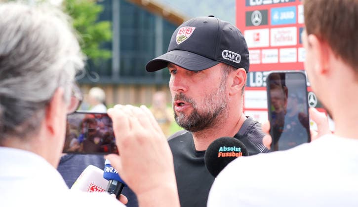 August 7, 2026, Germany, Grassau, Bundesliga, 2026–2027 Season, VfB Stuttgart Training Camp, Interview with VfB Coach Sebastian Hoeneß