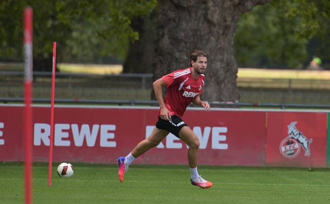 August 7, 2026, xophax, Soccer, Bundesliga 1, 1. FC Köln Training on Field 1 at Geissbockheim: The pros train ahead of the evening match against Real San Sebastian. Imad Rondic of 1. FC Köln trained alone with assistant coach Kevin McKenna in Kitzbühel.