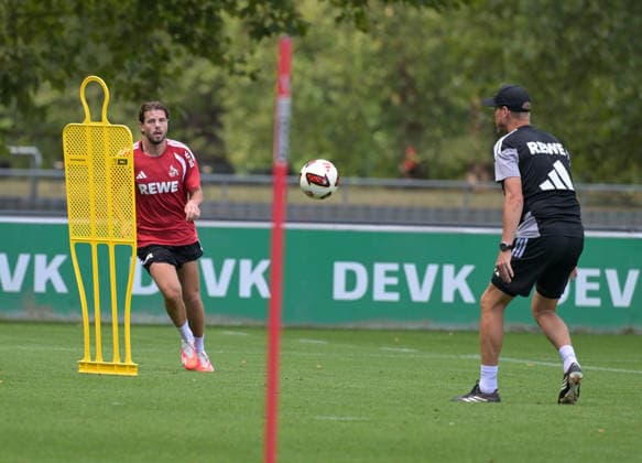 August 7, 2026, xophax, Soccer, Bundesliga 1, 1. FC Köln Training on Field 1 at Geissbockheim: The pros train ahead of the evening match against Real San Sebastian. Imad Rondic of 1. FC Köln trained alone with assistant coach Kevin McKenna in Kitzbühel.