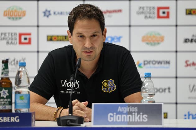 August 7, 2026, Soccer, Men s, 3rd Division, 2026–2027 Season, Press Conference Ahead of Matchday 1, 1 FC Saarbrücken, Coach Argirios Giannikis, 1 FC Saarbrücken, Saarbrücken, Ludwigsparkstadion, Saarland, Germany, DEU Copyright: xSebastianxBachx
