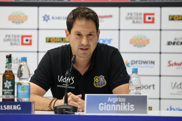 August 7, 2026, Soccer, Men s, 3rd Division, 2026–2027 Season, Press Conference Ahead of Matchday 1, 1 FC Saarbrücken, Coach Argirios Giannikis, 1 FC Saarbrücken, Saarbrücken, Ludwigsparkstadion, Saarland, Germany, DEU Copyright: xSebastianxBachx