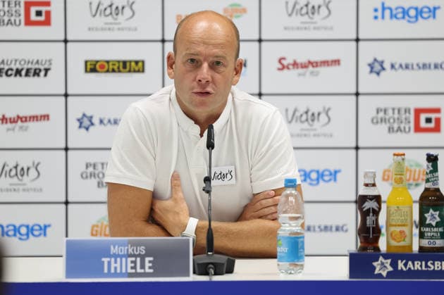 August 7, 2026, Soccer, Men s, 3rd Division, 2026–2027 Season, Press Conference Ahead of Matchday 1, 1. FC Saarbrücken, Sporting Director Markus Thiele, 1. FC Saarbrücken, Saarbrücken, Ludwigsparkstadion, Saarland, Germany, DEU Copyright: xSebastianxBachx