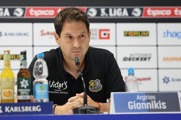 August 7, 2026, Soccer, Men s, 3rd Division, 2026–2027 Season, Press Conference Ahead of Matchday 1, 1 FC Saarbrücken, Coach Argirios Giannikis, 1 FC Saarbrücken, Saarbrücken, Ludwigsparkstadion, Saarland, Germany, DEU Copyright: xSebastianxBachx