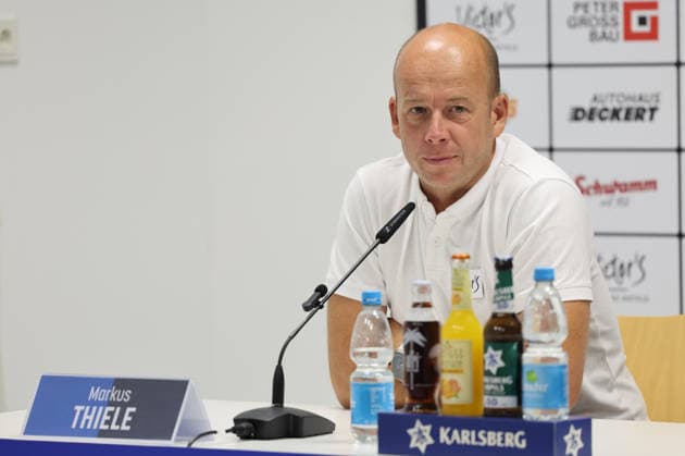 August 7, 2026, Soccer, Men s, 3rd Division, 2026–2027 Season, Press Conference Ahead of Matchday 1, 1 FC Saarbrücken, Sporting Director Markus Thiele, 1 FC Saarbrücken, Saarbrücken, Ludwigsparkstadion, Saarland, Germany, DEU Copyright: xSebastianxBachx