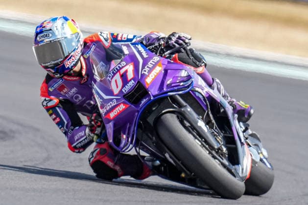 Toprak RazgatlÄ±oglu (Turkey) of the Prima Pramac Yamaha MotoGP ( 7) during Free Practice 1 at Round 12 of the 2026 Qatar Airways Grand Prix of Great Britain at Silverstone Circuit, Towcester, England on the 7 August 2026.  Copyright: xDavidxHornx PMI-7310-0007