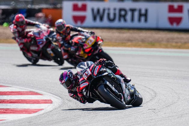 Jorge Martin (Spain) of the Aprilia Racing ( 89) during Free Practice 1 at Round 12 of the 2026 Qatar Airways Grand Prix of Great Britain at Silverstone Circuit, Towcester, England on the 7 August 2026.  Copyright: xDavidxHornx PMI-7310-0018