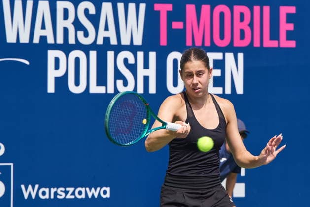 Warszawa 07.08.2026. Tennis. WTA, Tennis Damen 125 Warsaw T-Mobile Polish Open, day 6, single semifinals, Warsaw, Poland --- Tenis. Turniej WTA 125 Warsaw T-Mobile Polish Open, dzien 6, poÅ‚finaÅ‚y singla kobiet, Warszawa Persons shown : Elizara Yaneva (BUL) Fot. Dominika Chmura Arena Akcji NEWSPIX.PL --- newspix.pl 
