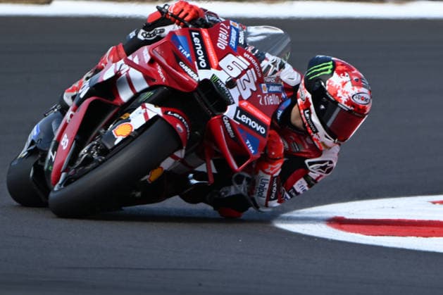 RECORD DATE NOT STATED 7th August 2026; Silverstone Circuit, Northamptonshire, England; 2026 MotoGP Grand Prix of Great Britain, Free Practice Day; Francesco Bagnaia of Ducati Lenovo Team during the MotoGP Free Practice 1 SimonxWest