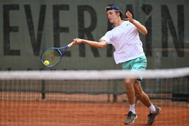 Niels McDonald GER 07 08 2026 ¢ Tennis ¢ Men s 1st Bundesliga, TC Bredeney vs. TK GW Mannheim, Tennis Club Bredeney, Essen, North Rhine-Westphalia, Germany Copyright: xpepphotox xHorstxMauelshagenx pep00321, pep_20260807_hm_394079