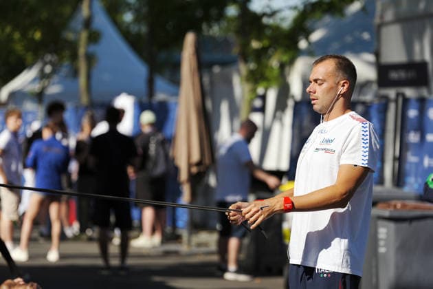 Men s 3km Knockout Sprint, Gregorio Paltrinieri from Italy at the European Aquatics Championships Paris 2026, Paris, August 07, 2026 .  Copyright: xGianxMattiaxD Alberto LaPressex