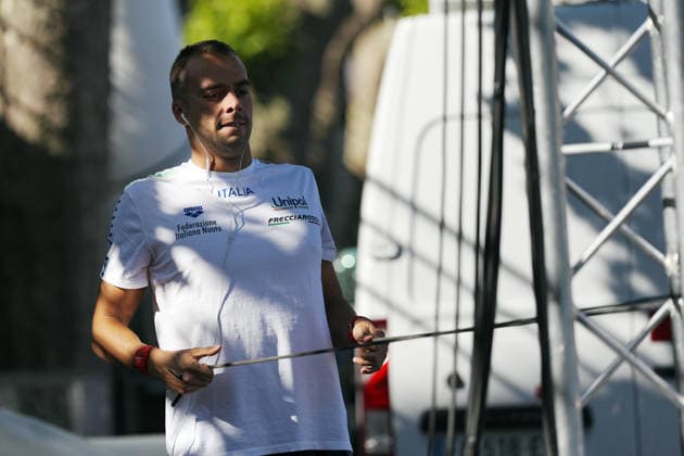 Men s 3km Knockout Sprint, Gregorio Paltrinieri from Italy at the European Aquatics Championships Paris 2026, Paris, August 07, 2026 .  Copyright: xGianxMattiaxD Alberto LaPressex
