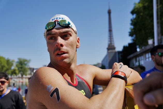 Men s 3km Knockout Sprint, Gregorio Paltrinieri from Italy at the European Aquatics Championships Paris 2026, Paris, August 07, 2026 .  Copyright: xGianxMattiaxD Alberto LaPressex