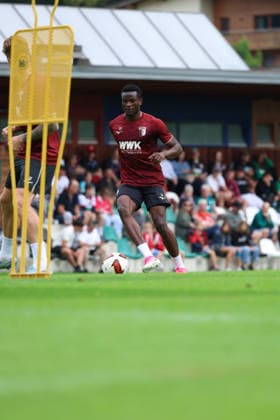 August 7, 2026, GER, Soccer, Men s, FC Augsburg, Bundesliga, Training Camp, Achensee, FCA, Uchenna Ogundu in training in Achenkirch