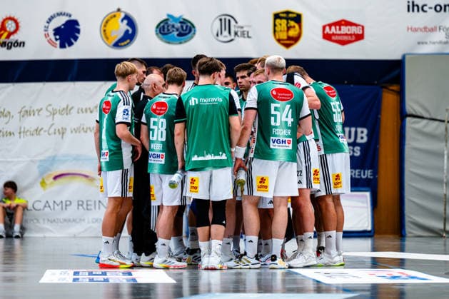August 7, 2026, xdobgx, 2026 Heide Cup Handball Tournament, TSV Hannover Burgdorf vs. Mors Thy Handball – Timeout for TSV Hannover Burgdorf