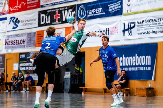 August 7, 2026, xdobgx, 2026 Heide Cup Handball Tournament, TSV Hannover Burgdorf vs. Mors Thy Handball; from left: Jonathan Edvardsson of TSV Hannover Burgdorf, No. 26, taking a shot, in action, throwing