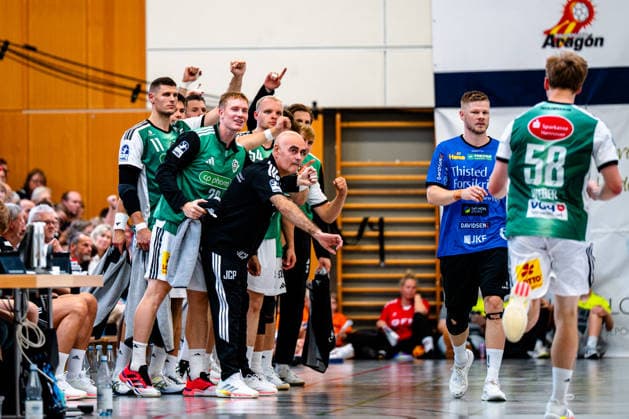 August 7, 2026, xdobgx, 2026 Heide Cup Handball, TSV Hannover Burgdorf vs. Mors Thy Handball, l Jubilation, goal celebration, celebrating the goal, Daniel Weber (TSV Hannover Burgdorf), 58
