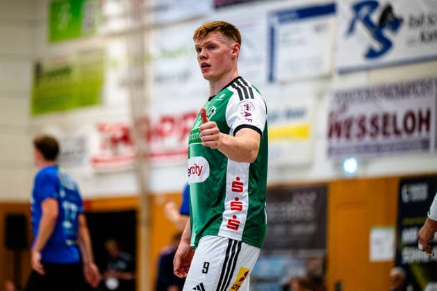 August 7, 2026, xdobgx, 2026 Heide Cup Handball Tournament, TSV Hannover Burgdorf vs. Mors Thy Handball, left: Vilhelm Poulsen (TSV Hannover Burgdorf), 9 portraits, individual photos