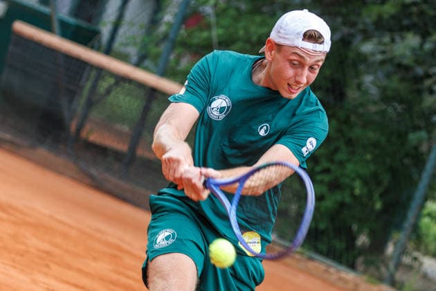 Niklas Laux, TC Grün Weiss Nikolassee, 2nd Bundesliga Men s Division: LTTC Rot Weiß Berlin vs. TC Grün Weiss Nikolassee Berlin, August 7, 2026, at Steffi Graf Stadium, hosted by LTTC Rot Weiß Berlin, 2nd Bundesliga Men s Division: LTTC Rot Weiß Berlin vs. TC Grün Weiss Nikolassee