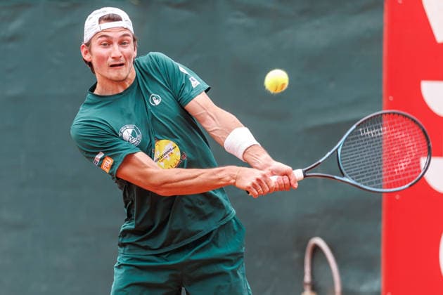 Philipp Pavlenko, TC Grün Weiss Nikolassee, 2nd Bundesliga Men s Division: LTTC Rot Weiß Berlin vs. TC Grün Weiss Nikolassee, Berlin, August 7, 2026, at Steffi Graf Stadium, hosted by LTTC Rot Weiß Berlin, 2nd Bundesliga Men s Division: LTTC Rot Weiß Berlin vs. TC Grün Weiss Nikolassee