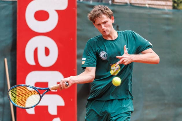Gregor Heinemann, TC Grün Weiss Nikolassee, 2nd Bundesliga Men s Division: LTTC Rot Weiß Berlin vs. TC Grün Weiss Nikolassee Berlin, August 7, 2026, at Steffi Graf Stadium, hosted by LTTC Rot Weiß Berlin; 2nd Bundesliga Men s Division: LTTC Rot Weiß Berlin vs. TC Grün Weiss Nikolassee