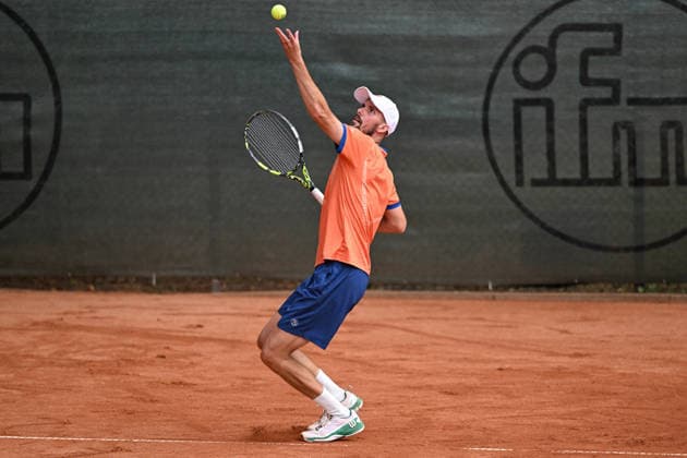 Oscar Otte GER 07 08 2026 ¢ Tennis ¢ Men s 1st Bundesliga, TC Bredeney vs. TK GW Mannheim, Tennis Club Bredeney, Essen, North Rhine-Westphalia, Germany Copyright: xpepphotox xHorstxMauelshagenx pep00321, pep_20260807_hm_394358