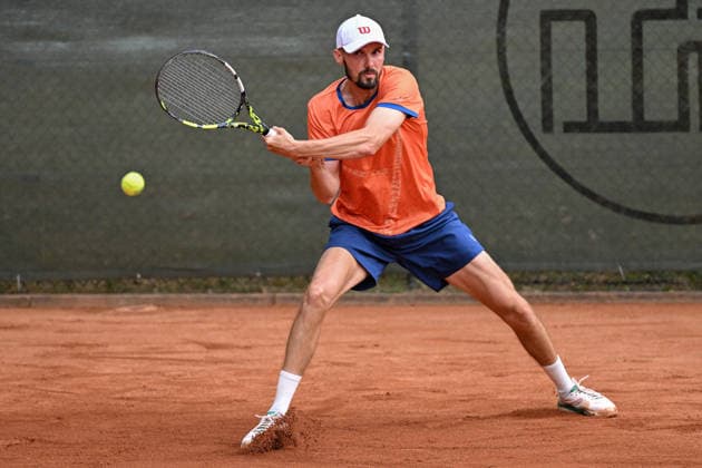 Oscar Otte GER 07 08 2026 ¢ Tennis ¢ Men s 1st Bundesliga, TC Bredeney vs. TK GW Mannheim, Tennis Club Bredeney, Essen, North Rhine-Westphalia, Germany Copyright: xpepphotox xHorstxMauelshagenx pep00321, pep_20260807_hm_394370