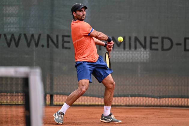 Benjamin Hassan GER 07 08 2026 ¢ Tennis ¢ Men s 1st Bundesliga, TC Bredeney vs. TK GW Mannheim, Tennis Club Bredeney, Essen, North Rhine-Westphalia, Germany Copyright: xpepphotox xHorstxMauelshagenx pep00321, pep_20260807_hm_394472