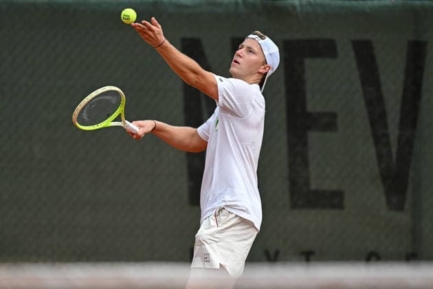 Max Schönhaus GER 07 08 2026 ¢ Tennis ¢ Men s 1st Bundesliga, TC Bredeney vs. TK GW Mannheim, Tennis Club Bredeney, Essen, North Rhine-Westphalia, Germany Copyright: xpepphotox xHorstxMauelshagenx pep00321, pep_20260807_hm_394539