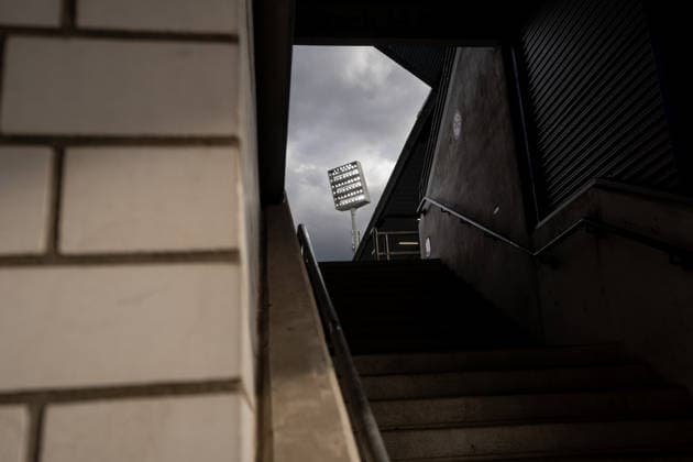 July 8, 2026, GER Germany, Soccer, 2026–2027 Season, 2. Bundesliga, Matchday 1: VfL Bochum vs. Hertha BSC Berlin; Floodlit view of the stadium; staircase at the Vonovia Ruhrstadion in Bochum, North Rhine-Westphalia, Germany Copyright: xnordphotoxGmbHx xSchulzex