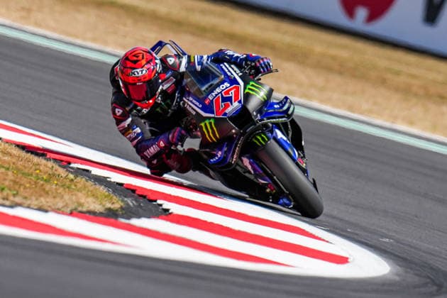 Augusto Fernandez (Spain) of the Yamaha Factory Racing Team ( 47) during Practice at Round 12 of the 2026 Qatar Airways Grand Prix of Great Britain at Silverstone Circuit, Towcester, England on the 7 August 2026.  Copyright: xDavidxHornx PMI-7310-0036