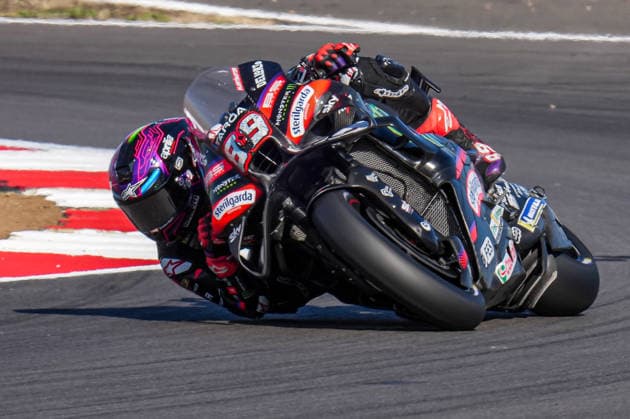 Jorge Martin (Spain) of the Aprilia Racing ( 89) during Practice at Round 12 of the 2026 Qatar Airways Grand Prix of Great Britain at Silverstone Circuit, Towcester, England on the 7 August 2026.  Copyright: xDavidxHornx PMI-7310-0078