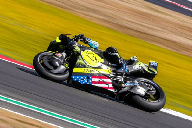 Ai Ogura (Japan) of the SuperFile Trackhouse MotoGP Team ( 79) during Practice at Round 12 of the 2026 Qatar Airways Grand Prix of Great Britain at Silverstone Circuit, Towcester, England on the 7 August 2026.  Copyright: xDavidxHornx PMI-7310-0085