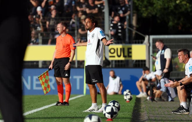 August 7, 2026, Stuttgarter Kickers vs. SSV Ulm 1846, Germany, Stuttgart, August 7, 2026, Soccer, Regionalliga Südwest, 2026–2027 season, Stuttgarter Kickers vs. SSV Ulm 1846; Daniel Jungwirth, Coach of SSV Ulm 1846