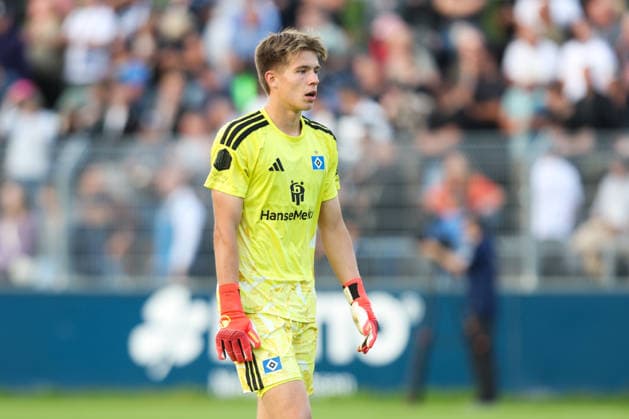 August 7, 2026, Soccer, Men s, Regionalliga Nord, Matchday 2, BSV Kickers Emden vs. Hamburger SV II, Goalkeeper Colin Frederick Poppelbaum 1, Hamburger SV II