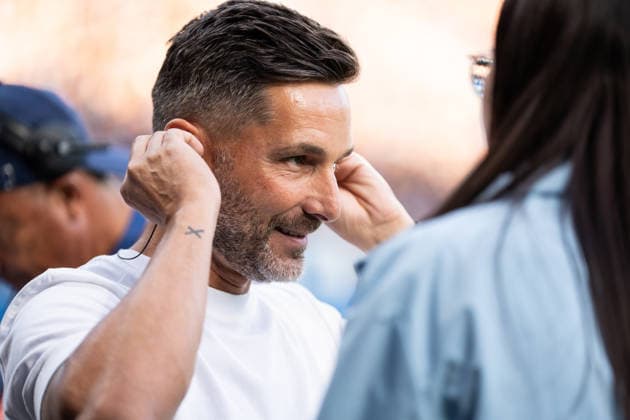 August 7, 2026, GER Germany, Soccer, 2026–2027 Season, 2. Bundesliga, Matchday 1: VfL Bochum vs. Hertha BSC Berlin—Stefan Leitl, Head Coach of Hertha BSC Berlin, in a pre-match interview in Bochum at the Vonovia Ruhrstadion, North Rhine-Westphalia, Germany Copyright: xnordphotoxGmbHx xSchulzex