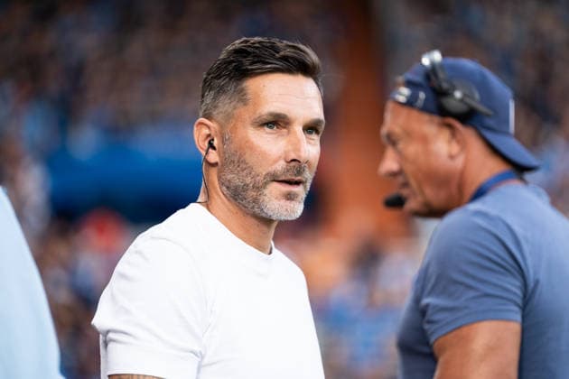 August 7, 2026, GER Germany, Soccer, 2026–2027 Season, 2. Bundesliga, Matchday 1: VfL Bochum vs. Hertha BSC Berlin—Stefan Leitl, Head Coach of Hertha BSC Berlin, in a pre-match interview in Bochum at the Vonovia Ruhrstadion, North Rhine-Westphalia, Germany Copyright: xnordphotoxGmbHx xSchulzex