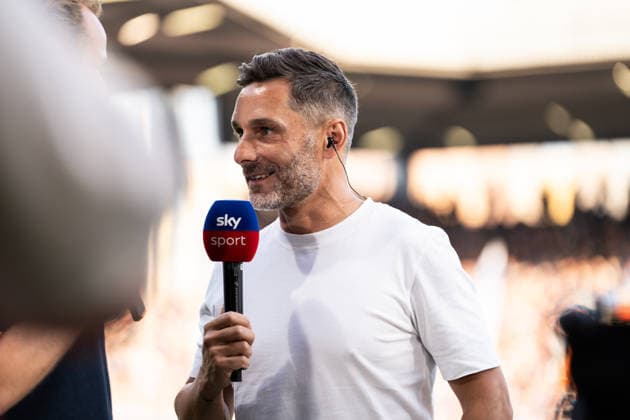 August 7, 2026, GER Germany, Soccer, 2026–2027 Season, 2. Bundesliga, Matchday 1: VfL Bochum vs. Hertha BSC Berlin—Stefan Leitl, Head Coach of Hertha BSC Berlin, in a pre-match interview in Bochum at the Vonovia Ruhrstadion, North Rhine-Westphalia, Germany Copyright: xnordphotoxGmbHx xSchulzex