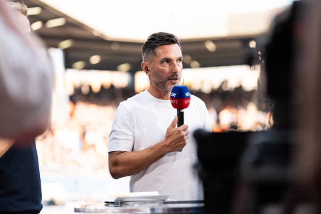 August 7, 2026, GER Germany, Soccer, 2026–2027 Season, 2. Bundesliga, Matchday 1: VfL Bochum vs. Hertha BSC Berlin—Stefan Leitl, Head Coach of Hertha BSC Berlin, in a pre-match interview in Bochum at the Vonovia Ruhrstadion, North Rhine-Westphalia, Germany Copyright: xnordphotoxGmbHx xSchulzex