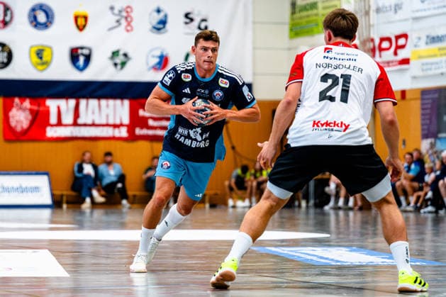 August 7, 2026, xdobgx, 2026 Heide Cup Handball Tournament, HSV Hamburg HOJ Elite vs. Nicolaj Jorgensen Handball Sport Verein Hamburg, 11 on the ball, plays the ball Schneverdingen