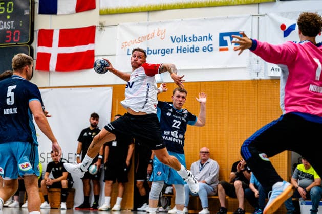 August 7, 2026, xdobgx, 2026 Heide Cup Handball Tournament, HSV Hamburg HOJ Elite vs. Linus Arnesson HoJ Elite, 24 taking a shot, in action, shooting at Schneverdingen