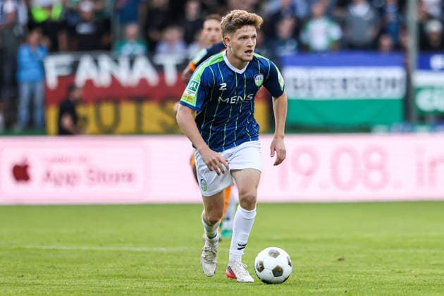 August 7, 2026, xkwix, Soccer, Regionalliga West, FC Gütersloh vs. VfL Bochum II, Heidewaldstadion, Matchday 2, 2026–2027 season Niklas Barthel FC Gütersloh 4 DFB regulations prohibit any use of photographs as image sequences and or quasi-video Photo by xKamilxWilkowskixPressefotoKochx North Rhine-Westphalia, Germany