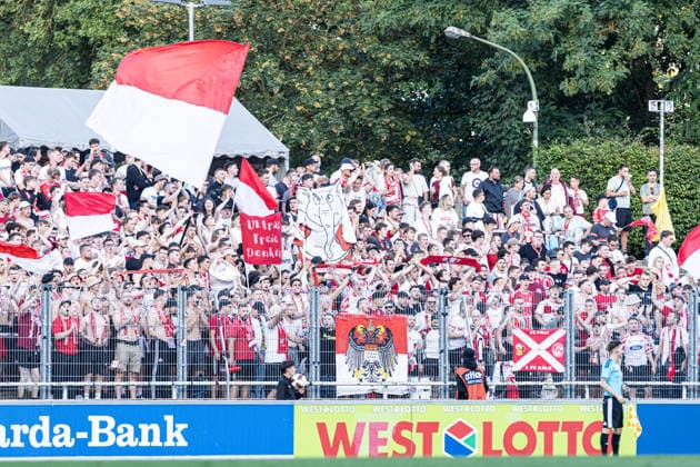Regionalliga West: Borussia Dortmund II vs. 1. FC Köln II, August 7, 2026 Fans of 1. FC Köln U23 Regionalliga West Borussia Dortmund II vs. 1. FC Köln II, Rote Erde, Dortmund August 7, 2026 DFB regulations prohibit any use of photographs as image sequences and or quasi-video Copyright: xBEAUTIFULxSPORTS Buriakovx