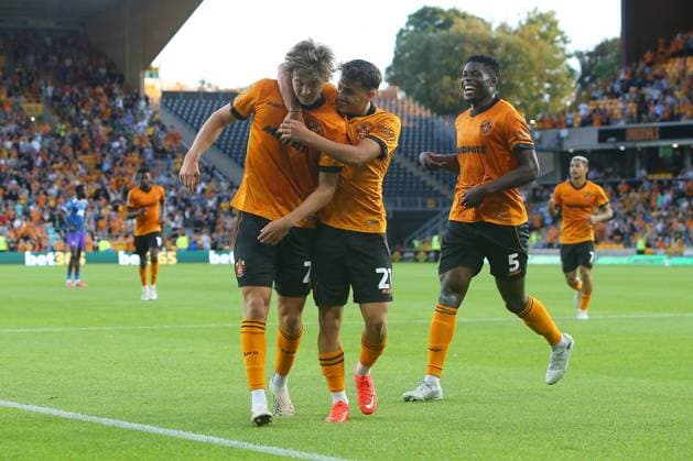 Fer Lopez of Wolves celebrates scoring their sides third goal Wolverhampton Wanderers v Port Vale, EFL Carabao Cup, First Round, Football, Molineux, Wolverhampton, UK - 07 Aug 2026Wolverhampton Molineux United Kingdom EDITORIAL USE ONLY No use with unauthorised audio, video, data, fixture lists, club league logos or live services. Online in-match use limited to 120 images, no video emulation. No use in betting, games or single club league player publications. Copyright: xPhilxOldham Shutterstockx 17050839ax