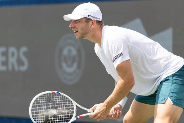 August 7, 2026, Montreal, Quebec, Canada: TALLON GRIEKSPOOR from Nederlands waiting service in match against Matteo Arnaldi (30) from Italia in third round at Canadian Open at IGA stadium in Montreal, Quebec, Canada on 2026-08-07 Montreal Canada - ZUMAl189 20260807_zsp_l189_069 Copyright: xYannickxLegarex