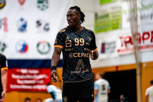 August 7, 2026, xdobgx, 2026 Heide Cup Handball Tournament, VFL Gummersbach vs. Provence Aix-en-Provence, Mouhamadou Sidibe, PAUC Handball, 99 Portrait, Portrait, Single Image, Schneverdingen