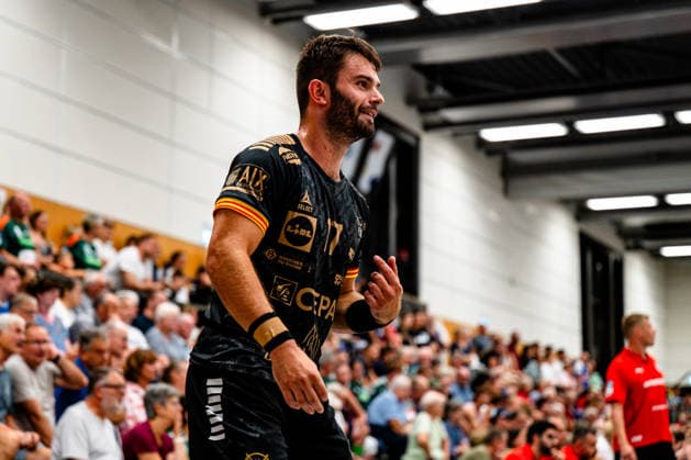 August 7, 2026, xdobgx, 2026 Heide Cup Handball Tournament, VFL Gummersbach vs. Provence Aix-en-Provence Antoine Tissot PAUC Handball, 17, smiling, friendly expression, Schneverdingen