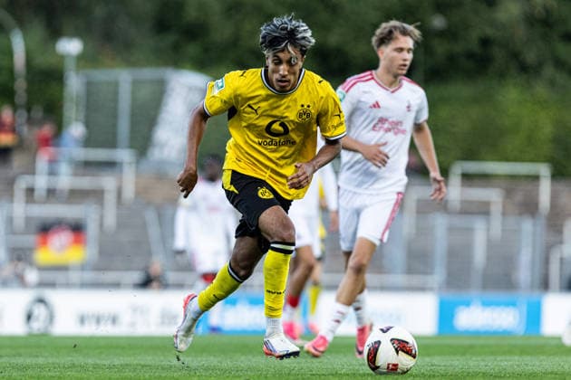Regionalliga West: Borussia Dortmund II 1, 1. FC Köln II, August 7, 2026 Fadi Zargelain Borussia Dortmund U23, 36 Regionalliga West Borussia Dortmund II 1 FC Köln II, Rote Erde, Dortmund August 7, 2026 DFB regulations prohibit any use of photographs as image sequences and or quasi-video Copyright: xBEAUTIFULxSPORTS Buriakovx