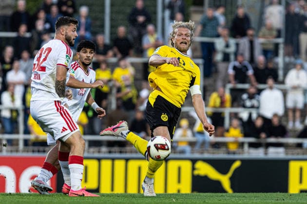 Regionalliga West: Borussia Dortmund II 1, 1. FC Köln II, August 7, 2026; Luis Magnus Stapelmann (1. FC Köln U23, 32), Jesper Verlaat (Borussia Dortmund U23), 4 Regionalliga West Borussia Dortmund II 1 FC Köln II, Rote Erde, Dortmund August 7, 2026 DFB regulations prohibit any use of photographs as image sequences and or quasi-video Copyright: xBEAUTIFULxSPORTS Buriakovx